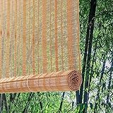 Sichtschutz Rollos In Bambus Fensterrahmen Dekoration Bambus-Rollo Natur Raffrollo Bambus Rollenfarbtöne Vintage-Gardinen Einfach Und Stilvoll Leicht Zu Montieren Glatt Und Zart