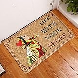 Fußmatte für den Innenbereich, Eingangsdruck, Willkommen, lustige Fußmatte, Spielkarte mit Ihren Schuhen, Fußmatte, Heimdekoration, Heimdekoration, Einweihungsgeschenk, 40,6 x 61 cm
