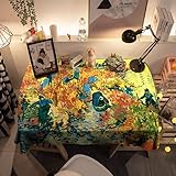 Abstrakte Kunst Tischdecke Pflanzenölgemälde Tischdecke Tischdecke Haushalt Couchtisch Tischdecke Abdeckung AK10 90x140cm