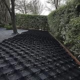 LSMKK Kiesgitter Auffahrt-Kies-Stabilisator Im Freien, HDPE Honeycomb Geocell Grid Paver Basisplatten Mit Löchern, Boden/Bodengitter Für Parkweg, Kann Geschnitten Werden