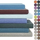 OQHAIR 5 cm Gartenbank Kissen im Freien, dicke Arbeitsplattenkissen, Kissen 2–3 Sitzgelegenheiten drinnen, Rechteck Bank Kissen für Chaiselongue Abendessen (120 x 45 x 5 cm, orangerott)