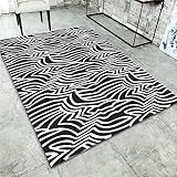 Kunsen Teppich jugendzimmer mädchen kinderzimmer mädchen Dekoration Wohnzimmer rechteckiger schwarzer Teppich Schlafzimmerteppich maschinenwaschbar Home deko Teppich Balkon 50X80CM 1ft 7.7' X2ft 7.5'