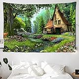 NUQE Floral Schmetterling Tapisserie böhmischen Garten Dekor Ästhetische Wandbehang Wandteppiche Wandteppiche Decke A1 180x230cm