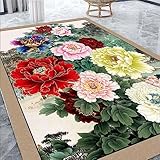 DJHWWD Wohnzimmers Teppichs Farbe couchtisch groß Teppich Aussenbereich Chinesische Moderne Anti-Rutsch 100x160CM