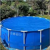 SAFWEL Staubdichter Poolschutz Solarfolie Pool Runde Solar Pool Abdeckung für Oberirdische Pools/Inground Pool, Easy Set Blase Wärmedämmfolie, Staubregendichter Pool (Size : 3m/10ft)