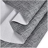 Leder stoff Grau Kunstleder Dicke 0.7mm Polsterstoff Als Robuster Premium Bezugstoff/Möbelstoff Zum Nähen Und Beziehen Soft Stoff Wildlederimitat Velours Microfaser Möbelstoff Breite 137cm 1 (Size:4M)