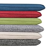 GGoty Gartenbank-Kissen, 2/3-Sitzer für Esszimmer/Terrasse, 80/100/120 cm, Esszimmerbank-Sitzkissen für Zuhause, Garten, drinnen und draußen, 100 x 40 cm, grau)