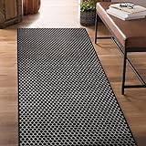 Teppichläufer Dundalk | Feinschlingen Teppich mit Muster | Läufer für Küche, Flur & Wohnraum | Rundum gekettelt (80 x 150 cm)