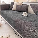 YSZBD Sofabezug Sofaauflagen Sofaschoner L Form Samt 1 2 3 4 Sitzer Anti-rutsch Sofaschutz Sofahusse Sofa Überzug Ecksofa Couchschoner Für Hunde Couch Bezug,black-70x70cm