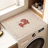 Genkerster Waschmaschinenabdeckung,Waschmaschine Staubschutz,Kieselgur-Badematte,Sonnenschutz wasserdichte Staubdichte Abdeckung für Kühlschrank,Mikrowelle,Elektrik,Nachttisch