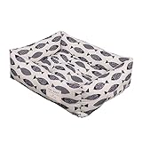 Acdler Hundebett Mittelgroße Hunde, Hundekörbchen Waschbar Katzenbett, Flauschig Hundekorb Hundesofa, rutschfest Für Kleine Und Hunde Und Katzen (Color : G, Size : 75cm*60cm)