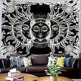 Psychedelic Tree Art Tapisserie Mandala Makramee Hippie Wandbehang Boho Decor Tapisserien für Wohnzimmer F20 150x100cm