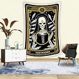 GOUDAN Tarot Tapisserie Wandbehang Home Decor Tapisserie Hippie Makramee Boho Decor Hexerei Tapisserie E11 200x150cm