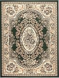 Carpeto Orientteppich Teppich Grün 250 x 350 cm Ornamente Muster Kurzflor Verona Kollektion