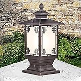 HWSY Europäische Außenpfostenleuchten, wasserdichte IP65-Türsäulenlampe, Veranda, traditionelle Außenpfostenlaterne, Gartenvillen, Innenhof, Säulenlampe, Terrasse, Park, Pavillon, Rasen, Gang, Säule,