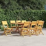 Festnight gartenstühle 8er Set Holz Klappstuhl Teakstuhl Gartenstuhl Teak Holz Stuhl Gartensessel Stuhl Stühle Balkonstuhl Terrassenstuhl Essstuhl-Ohne Armlehnen- 8 STK-2