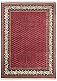 Theko orientalischer handgeknuepfter Designer Teppich Farbe rot Groesse auswaehlen 200 x 300 cm
