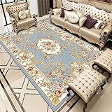 RUGMRZ antirutsch für Teppich terasse Blauer Teppich für das Esszimmer, Arbeitszimmer, rechteckiger Teppich, Arbeitszimmer-Dekoration deko kinderzimmer tepich 200x250cm