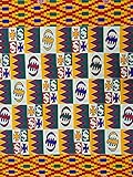 Roya Textile Kente Ankara-Stoff aus Baumwolle, 5,5 m x 1,2 m, zum Nähen, zur Herstellung von Stoffen und Dekorieren (Design 3)