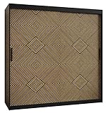 Kleiderschrank mit Schiebetüren, Kair 1 180, Schrank mit Stange und Regal, Schlafzimmerschrank (Schubladen: 4)