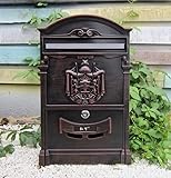 Wandbriefkasten Standbriefkasten Briefkasten Europäische Villa Briefkasten Im Freien Wasserdichte Briefkasten Wand Kreative Post Mit Schloss Vorschlag Box Retro Mailbox 26x9x41 cm Briefkasten