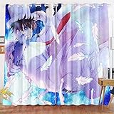 CICOOOD Detektiv Conan Verdunkelungsvorhang-Set Für Schlafzimmer Anime Detektiv Conan Vorhänge Für Kinderzimmer Schiebegardine Blickdicht Für Junge Mädchen (280x245cm(BxH)/ 140x245cmx2,14)