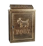 Hm Vicyy Postkasten,Mittelgroßer Paketbriefkasten,Wandbriefkasten,Briefkasten,Zeitungs- und Zeitschriftenbox,sicherer Paketkasten für Zuhause und Unternehmen mit Rückholsperre,für alle Zusteller