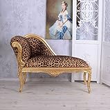 Unbekannt Canapé Recamiere Leopard Gold Barock Sofa Palast Hocker Polstersitz Couch Antikstil cat508a16 Palazzo Exklusiv