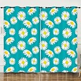 Verdunklungsvorhänge Blue White Scheibengardinen Weich Vorhänge Wohnzimmer Vorhänge Schlafzimmer Vorhang Blickdicht Vorhang Schallschutz Scheibengardine Gardine 2x85x200cm