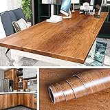 Livelynine 500CM x 60 CM Breit Klebefolie Holzoptik Möbelfolie Holz Folie Arbeitsplatte Küche Selbstklebend Folie für Möbel Küchen Arbeitsplatten Tisch Schreibtisch Funier Küchenschrank Schränke