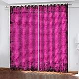 GSKOQD Vorhang Blickdicht Ösenschal Verdunkelungsvorhang Digitaldruck 3D Rote Baumwollkunst Gardinen Wohnzimmer Schlafzimmer Thermovorhang Deko Vorhänge 2Er Set - 200X200Cm (B X H)