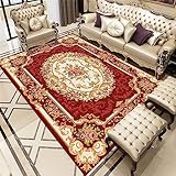 RUGMRZ küchenteppich waschbar rutschfest küchenteppich rutschfest Rechteckiger roter Teppich für das Esszimmer, Arbeitszimmerteppich, Schlafzimmerteppich Dekoration Schlafzimmer Rugs 100x160cm