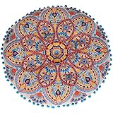 MARRAKESCH Sitzkissen Rund aus Baumwolle Inklusive Füllung ø 50cm Bodenkissen Hafsa als Orientalische Dekoration