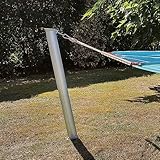 GARD & ROCK - PFOSTEN für HÄNGEMATTE aus Aluminium - mit Ankerfuß für Jede Art Untergrund - platzsparend und leicht herausnehmbar - ZUM AUFSTELLEN IHRER HÄNGEMATTE AN JEDEM BELIEBIGEN Ort!