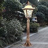 70cm Höhe Pol Außenlampe Pfostenleuchten Wasserdicht IP55 Europäische Retro Glastisch Säule Lampe Dekoration Landschaft Garten Patio Veranda E27