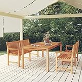 UYSELA Home Sets mit 3-teiligem Gartenmöbel-Set aus Massivholz Teak