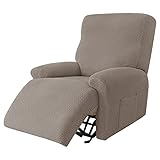 AQIGR Relaxsessel Bezug Stretch Ruhesessel Bezug 4-Teilig Elastischer Antirutsch Husse Relaxsessel Stretchhusse Weich Stoff Fernsehsessel Bezug Sesselbezug Relaxsessel (Color : #3)