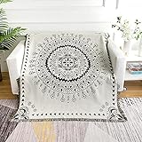 Sofa-Überwurf, Bettdecke, Sofadecke, Klimaanlage, Decke, Sofa, Handtuch, Freizeit-TV-Decke, Outdoor-Teppich, weiß_160 cm x 220 cm