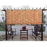 Sonnenschutzrollo Außen,Jalousien UV Schutz Trennwand,Sichtschutz,lichtfilternde Sonnenschutz Rollos,Retro Rollo-Schilf Vorhang,for Wall Decoration, Outdoor, Patio, Door, Adjusted ( Size : 120*230cm/4