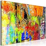 murando Wandbild Mega XXXL Abstrakt 165x110 cm Einteiliger XXL-Format Kunstdruck zur Selbstmontage Leinwandbilder moderne Bilder DIY Wanddekoration Wohnung Deko Farbflecken wie gemalt a-A-0386-ak-a