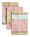 Maison d' Hermine Provence 100% Baumwolle Set von 3 Mehrzweck-Küchentuch Weiche, saugfähige Geschirrtücher | Geschirrtücher | Barhandtücher | Frühling/Sommer (50 cm X 70 cm)