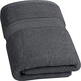 Utopia Towels - Luxuriöses extragroßes Badetuch - 100% gekämmte, ringgesponnene Baumwolle, ultraweich und sehr saugfähig, Dicke große Badetücher 90 x 180 CM's, hochwertiges großes Badetuch, (Grau)