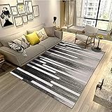 kunsen Abstrakter Anti-Skating schmutziger moderner Teppich-160x230 cm. Langlebiger schmutzabweisender waschbarer leicht zu reinigender Rutschfester Teppich küchenteppiche Carpet Bedroom jugendzim