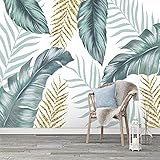 JUEWEIER Abstraktes Blattkunst-Wandbild, Wohnzimmer-Schlafzimmer-Hintergrundtapete, moderne selbstklebende Wandtapete