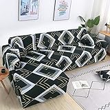 ASCV Stretch Polyester Sofabezüge für Wohnzimmermöbel ProtectorLoveseat Couchbezug Sessel Sofabezug A34 3-Sitzer