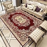 RUGMRZ Schreibtisch Teppich Balkon Teppich Outdoor Rechteckiger roter Schlafzimmerteppich, Wohnzimmerteppich, Balkonteppich Wohnzimmer Dekoration küchenteppich 160x200cm