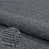 Webstoff Strukturstoff Portland - Möbelstoff Polsterstoff Uni Meterware - hellgrau 90