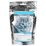 Alfavet FeliGum L-Lysin bei Katzenschnupfen, Ergänzungsfuttermittel für Katzen, 120 g Beutel, ca 60 Kaudrops