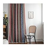 Ayoiow Vorhang Für Wohnzimmer, Verdunklungsvorhänge 2Er Set Red Blue 150X300CM Ür Maximale Verdunkelungsvorhang In Wohnräumen Schlafzimmern Büros Streifen Im Landhausstil Bedruckt