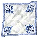 Stoffservietten, Set mit 12 Stück, Baumwoll-Leinen-Mischgewebe, bedruckt, perfekt für Partys, Abendessen, Hochzeiten, Cocktails, Weihnachten, Servietten, Tuch, 50.8x50.8 cm, PRNT-MESH mit Bankettecke